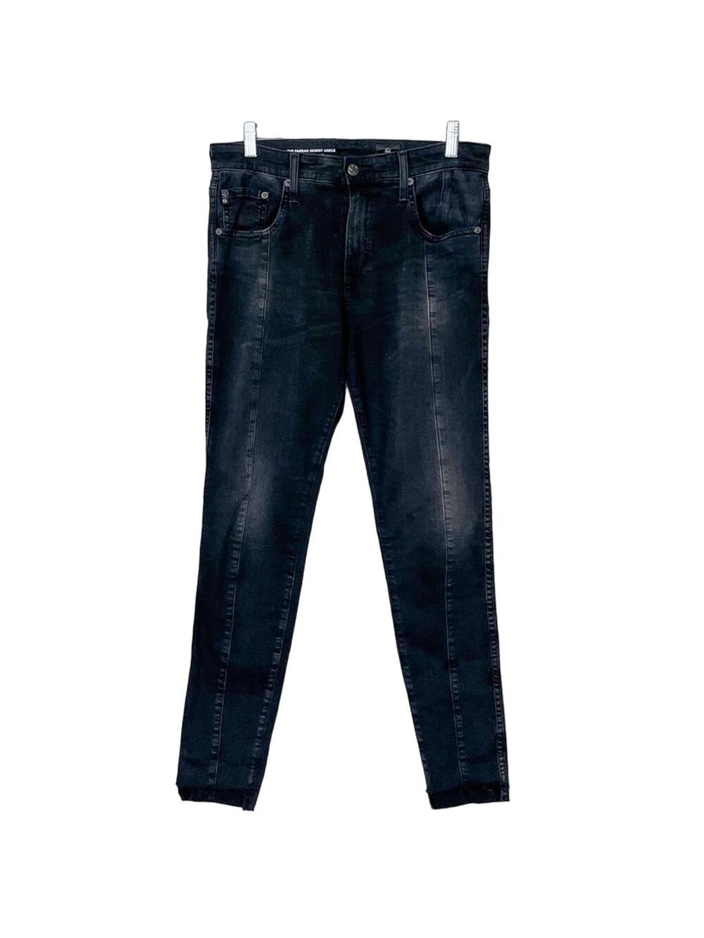 AG Jeans Farrah Black Skinny Ankle Jeans, EUC, Size 29, MSRP $228